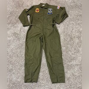 Rothco Flight Suit with patches - Top Gun Costume Size‎ XL